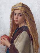 William-Adolphe Bouguereau Girl with a pomegranate Spain oil painting artist